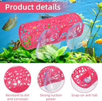 Rose Red Betta Fish Toys Hammock and Betta Tunnel, Safe Aquarium Decor - Image 3