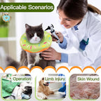 Cat Cone Collar Soft, Cute Cat Donut Collar After Surgery, Adjustable Kitten - Image 3