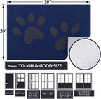 Buganda Dog Door Mat for Muddy Paws, Absorbent Dirt Trapper Washable Indoor - Image 2