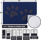 Buganda Dog Door Mat for Muddy Paws, Absorbent Dirt Trapper Washable Indoor - Image 2
