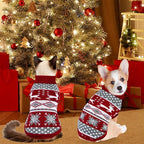 Cat Dog Christmas Sweater Pet Winter Warm Coat Pajamas Small Dog Sweaters - Image 2