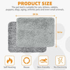 KOOLTAIL Self Warming Cat Bed, 4 Pack 18*24in Plush Extra Warm Self Heating Pet - Image 2