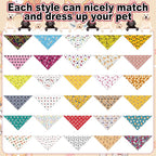 Aliceset 180 Pcs Dog Bandana Bulk Paw Print Bandanas - Image 3