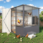AECOJOY 5 x 5 FT Outdoor Large Bird Cage, Parrot Cage - Image 2