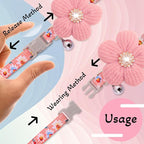 Small Dog Collar with Flower, Puppy Collar - Image 6