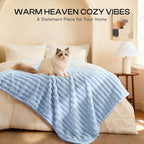 LINENLUX 1 Pack 3 Soft Dog Blanket Washable Warm Fleece Cat Blankets - Image 4