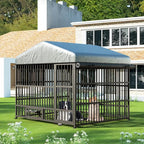 HOOBRO Outdoor Dog Kennel with Cover, 6.6 x 6.6 x 6.4 ft Dog Kennel Outside - Image 8