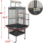 Nova Microdermabrasion 61 Inches Large Bird Cage Play Top Parrot Cockatiel - Image 3