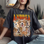 Custom Bootleg Rap Tee, Personalized Girlfriend Vintage Graphic T-Shirt - Image 3