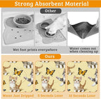 Dog Bowl Mat, Cute Cats Pet Feeding Mat - Image 3