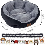 Asvin Medium Dog Bed for Medium Dogs, Large Cat Beds for Indoor Cats, Pet Bed - Image 3