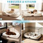 Dog Bed for Small & Medium Dogs – Calming Furry Puppy Bed - Image 9