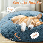 JOLLYVOGUE Calming Dog Bed Medium Size Dog, Anti-Anxiety Donut Medium Pet Bed - Image 2