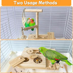 Bird Foraging Toys Parrot Enrichment Puzzle Toy Bird Playground Exploring - Image 5