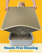 Cat Litter Mat - 23.2'' x 14.6'' Small Litter Trapping Mat, Waterproof - Image 4