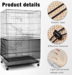 Shappy Large Bird Cage Seed Catcher, Bird Cage Cover Net Skirt Guard, - Image 3