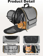 Expandable Cat Carriers for Cats and Small Dogs, Travel Bag - Image 2