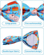 PET SHOW 5 Pack Happy Birthday Small Dog Bow Ties Sliding Collar Attachment - Image 3