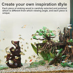 Natural Wood Aquarium Cave Betta Fish Hideout - Image 8