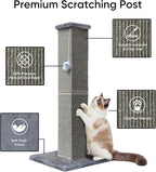 Cat Scratching Post 32 Inch for Indoor Large Cats and Kitten, Nature Sisal Tall - Image 3
