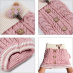 Dog Sweater Turtleneck Knitwear Doggie Pullover Sweater Doggy Winter Coat Warm - Image 3