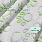 Stuffed Premium Green Soft Dog Blanket, - Image 2
