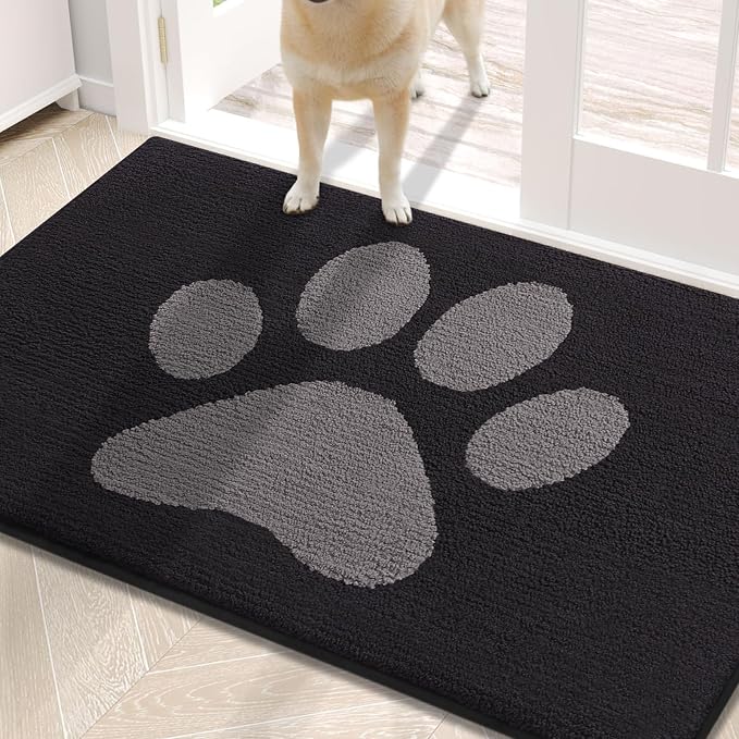 Buganda Dog Door Mat for Muddy Paws, Absorbent Dirt Trapper Non Slip Indoor by Buganda
