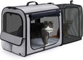 Pecute Dog Car Carrier Stable and Light Weight, Expandable Extra Space Dog by pecute