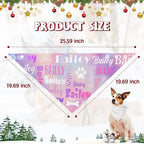 Personalized Dog Bandanas Custom Neckwear Name Button Anti-loosening Dog Scarf - Image 7