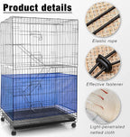 Shappy Large Bird Cage Seed Catcher, Bird Cage Cover Net Skirt Guard, - Image 6