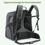 Pecute Cat Backpack Carrier, 30% Energy Saving Breathable Pet Backpack - Image 8