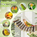 BNOSDM Wooden Bird Rope Ladders 2 Pcs Birds Ladder Bridge Toy Parrot Cage - Image 7