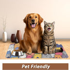 Funny Cats Family Dog Cat Food Mat, Absorbent Pet Feeding Mat - Image 6
