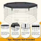 Dog Pen Pet Playpen Dog Fence Pad Indoor Foldable Metal Wire Exercise Puppy - Image 4