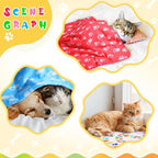 Tegeme 12 Pieces Fleece Blankets - Image 4