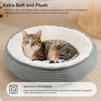 Love's cabin Round Donut Cat and Dog Cushion Bed, 20in Pet Bed - Image 7