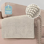 H.VERSAILTEX Plush Chenille Couch Armrest Cover 2 Packs Thick and Soft Sofa by HVERSAILTEX