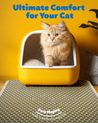 Cat Litter Mat - 23.2'' x 29.1'' Large Litter Trapping Mat, Waterproof - Image 3