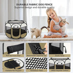 Dog Cat Playpen, Small Puppy Pet Playpen, Dog Crate Tent Cage Indoor/Outdoor - Image 6