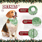 Personalized Dog Bandanas Custom Neckwear Name Button Anti-loosening Dog Scarf - Image 3