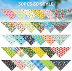SCENEREAL 30 PCS Dog Bandanas Bulk, Summer Pet Bibs - Image 3