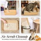 10 Pack Disposable Cat Litter Boxes, Durable Leak-Proof Cardboard Kitty Litter - Image 5