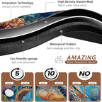Turtle Dog Cat Food Mat, Coral Fish Absorbent Pet Feeding Mat - Image 3