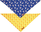 Realeaf Easter Dog Bandanas 2 Pack, Triangle Reversible Pet Scarf - Image 3
