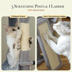 PAWZ Road Tall Cat Tree, Floor to Ceiling Cat Tower - Image 8