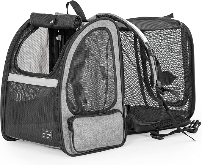 Petsfit Dog Backpack Carrier, Cat Backpacks Expandable by Petsfit