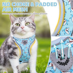 PUPTECK Cat Harness and Leash Set Escape Proof Reflective Cat Walking Harness - Image 2