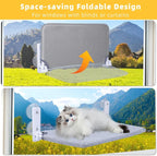 Cat Window Perch, Foldable Cat Window Hammock Sunbathing and Climbing Cats - Image 4