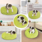 Calming Donut Dogs Beds for Small Dogs Washable, 19inch Fluffy Round Puppy Bed - Image 2