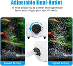 AQUANEAT Aquarium Air Pump for 20-210 Gallon Tank, Fish Air Bubbler, Hydroponic - Image 3